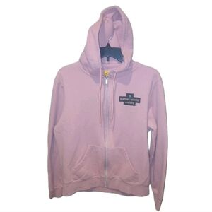 Graphic Pink Peace Sign Hoodie Positive Hoodie Women's Size: Small Hipster